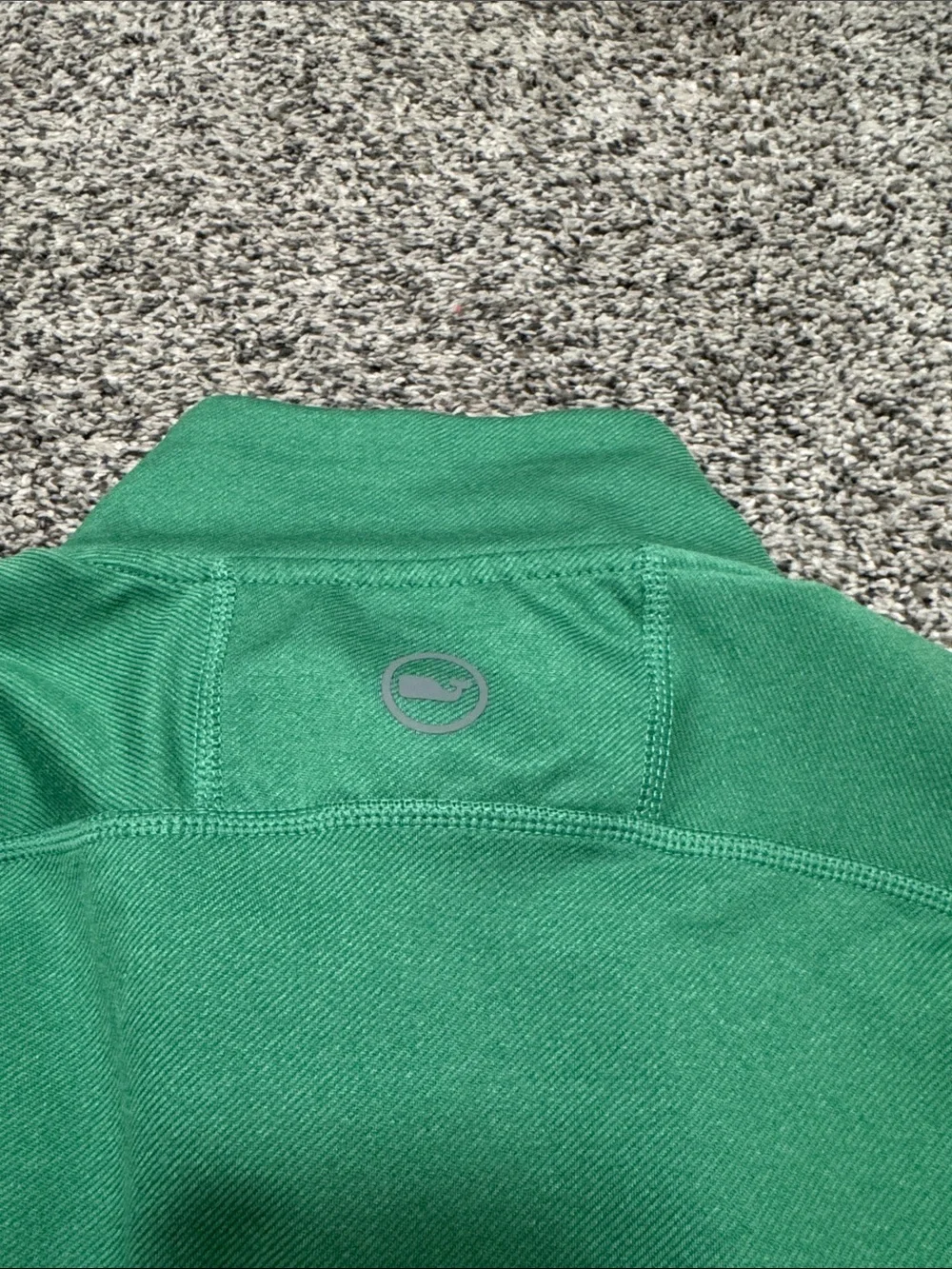 Vineyard Vines Green Performance Quarter-Zip with Navy Trim